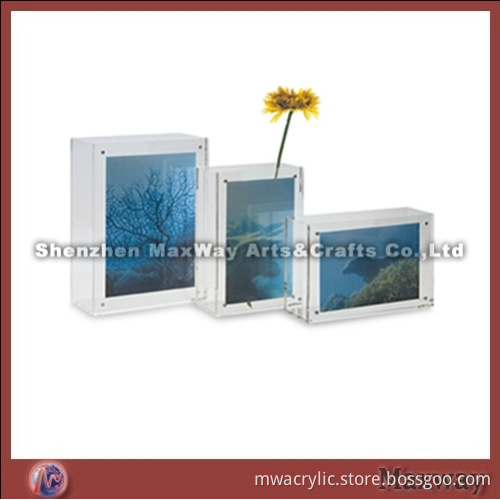 White Square Fashional Acrylic/Lucite Photo/Picture Frame